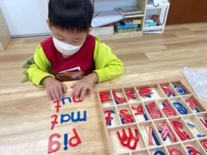 student learning to spell